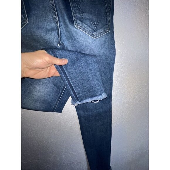 Mcguire Denim Anthropologie Raw Hem Size 24 Distressed Skinny Crop Y1 - Picture 7 of 8
